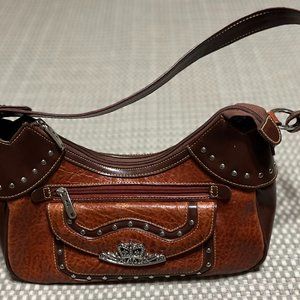 MC 2 Tone Brown Handbag
